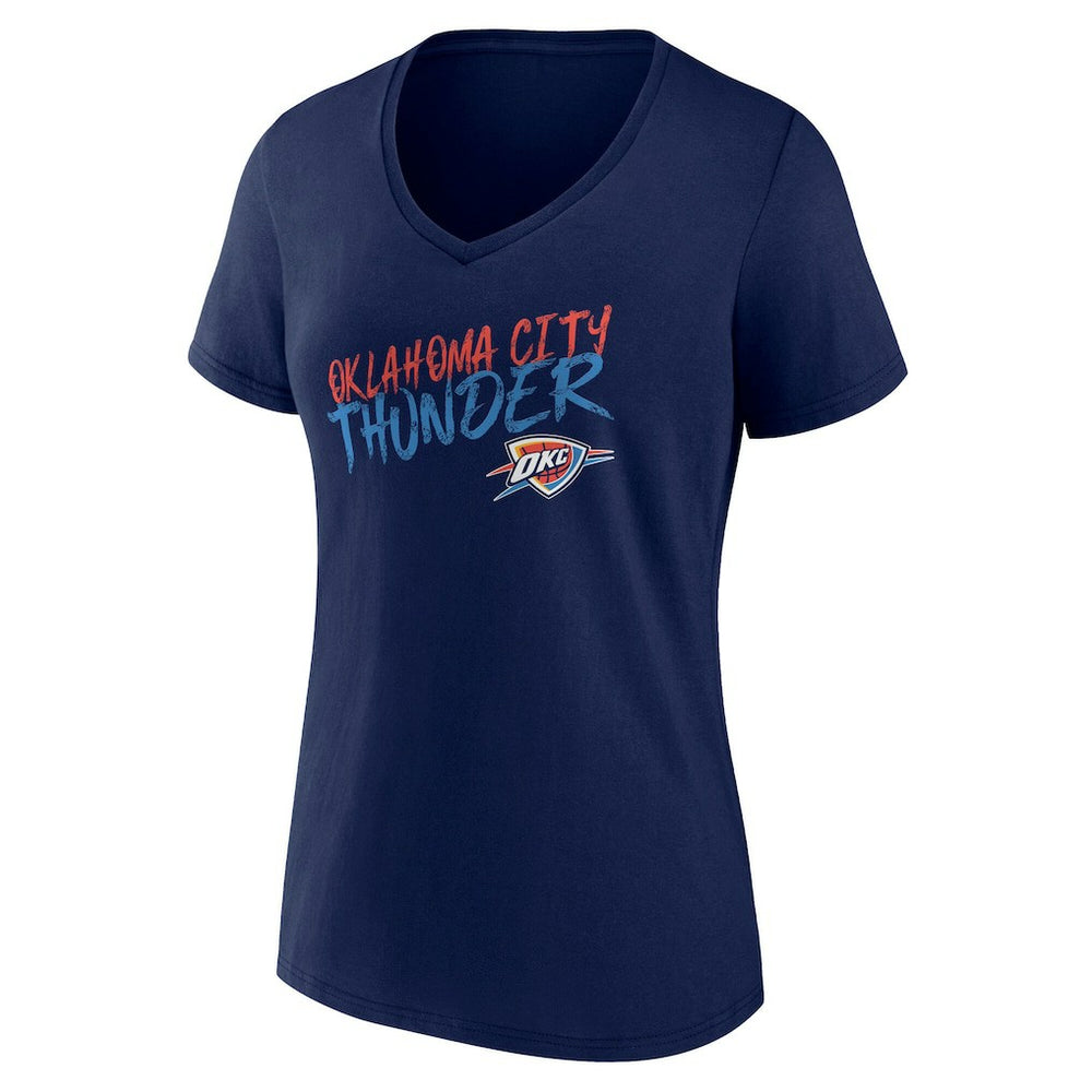 NBA Oklahoma City Thunder Women's Hustle Custom V-Neck T-Shirt