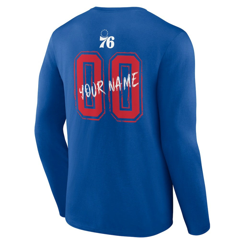 NBA Philadelphia 76ers Hustle Custom Long Sleeve T-Shirt