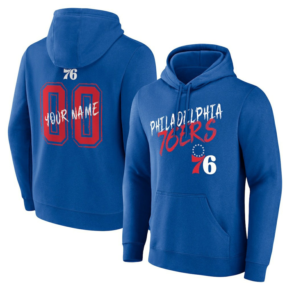 NBA Philadelphia 76ers Hustle Custom Pullover Hoodie
