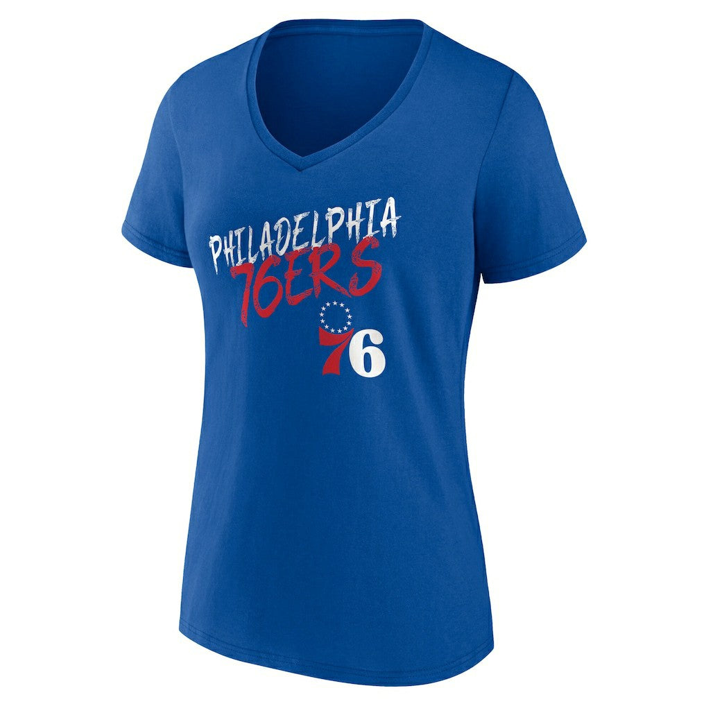 NBA Philadelphia 76ers Women's Hustle Custom V-Neck T-Shirt