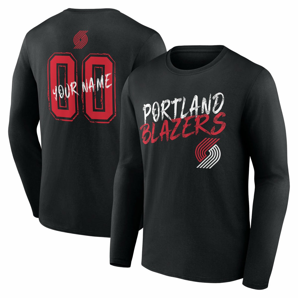 NBA Portland Trail Blazers Hustle Custom Long Sleeve T-Shirt
