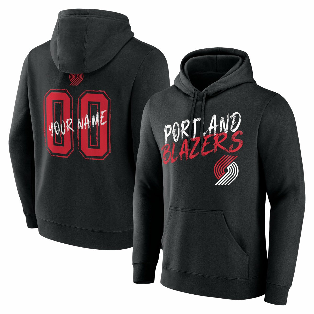 NBA Portland Trail Blazers Hustle Custom Pullover Hoodie