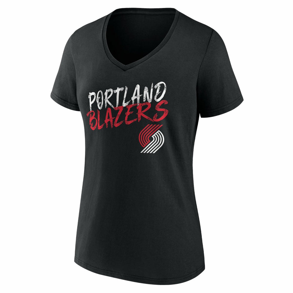 NBA Portland Trail Blazers Women's Hustle Custom V-Neck T-Shirt