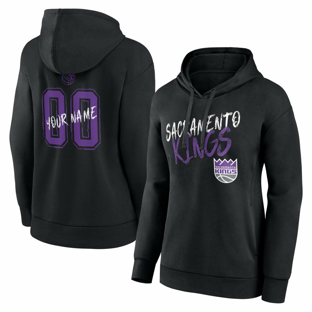 NBA Sacramento Kings Women's Hustle Custom Pullover Hoodie