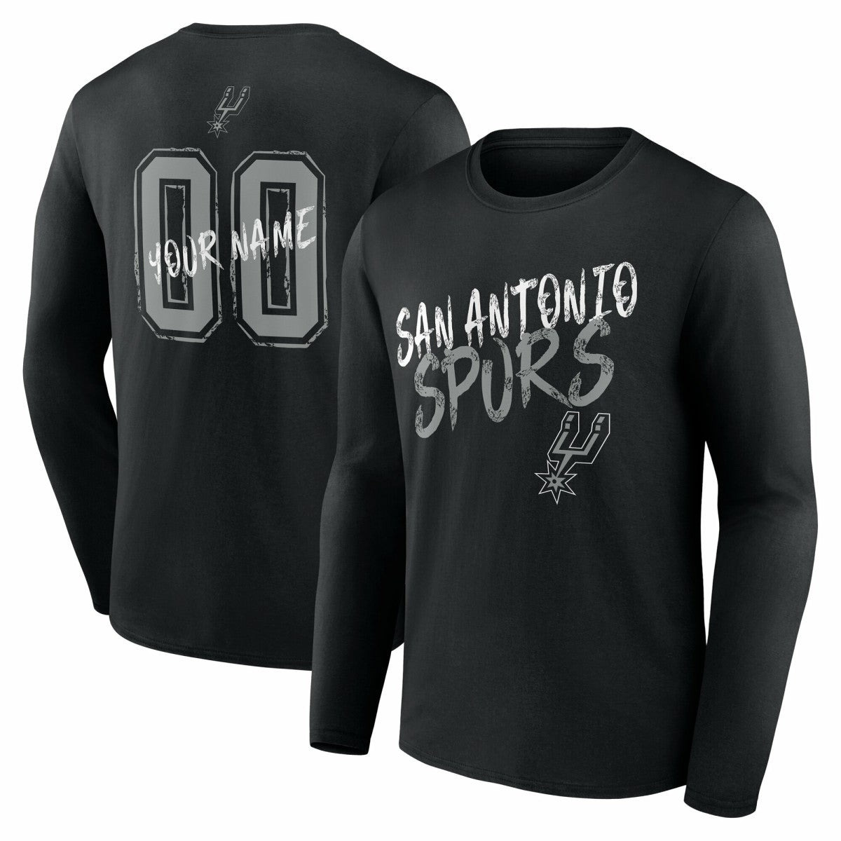 NBA San Antonio Spurs Hustle Custom Long Sleeve T-Shirt