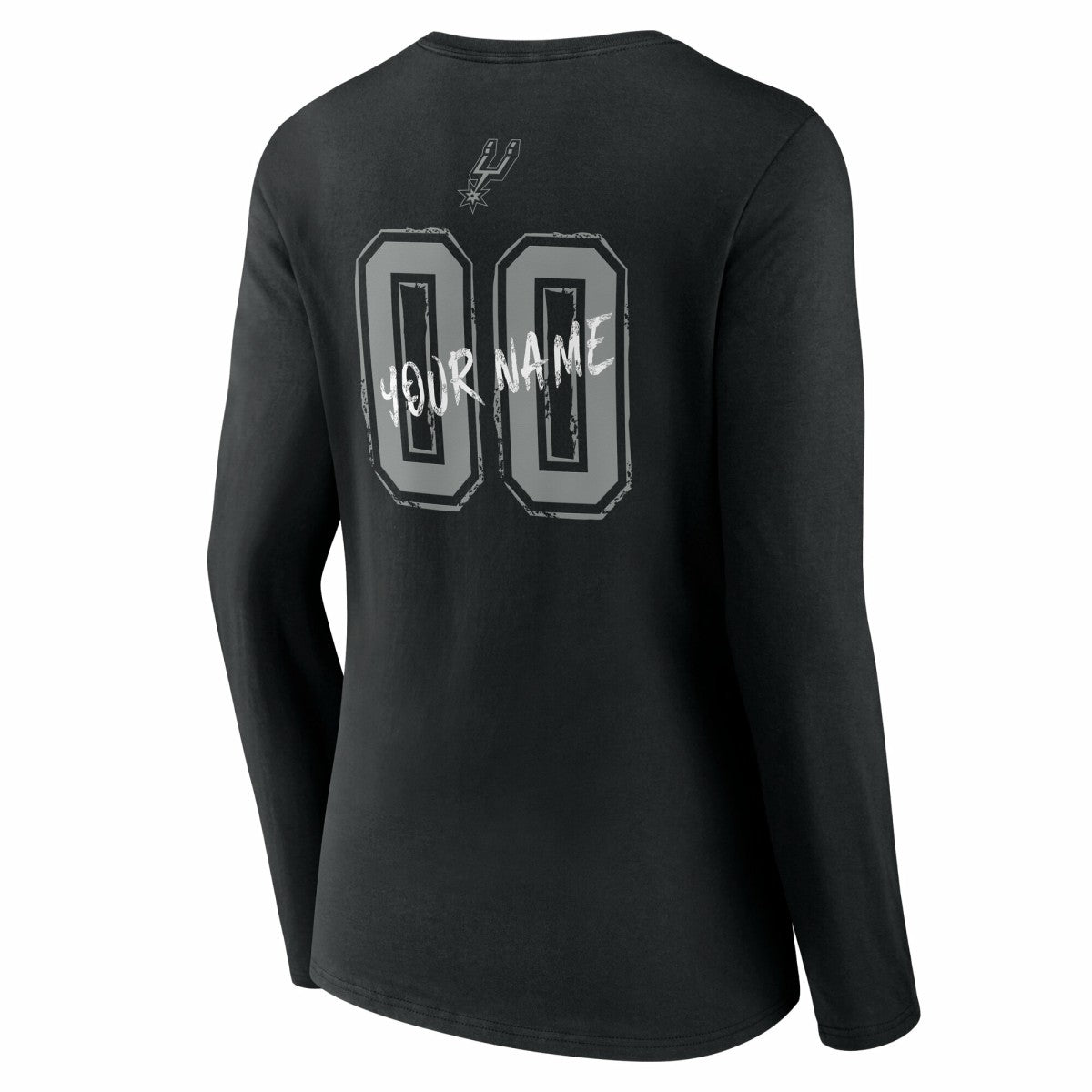 NBA San Antonio Spurs Women's Hustle Custom Long Sleeve V-Neck T-Shirt