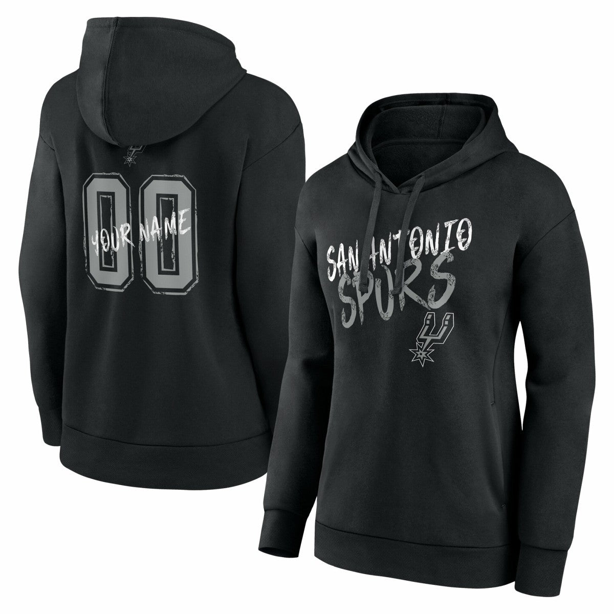 NBA San Antonio Spurs Women's Hustle Custom Pullover Hoodie