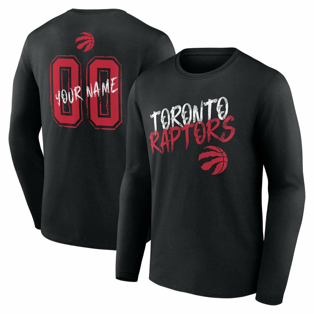 NBA Toronto Raptors Hustle Custom Long Sleeve T-Shirt