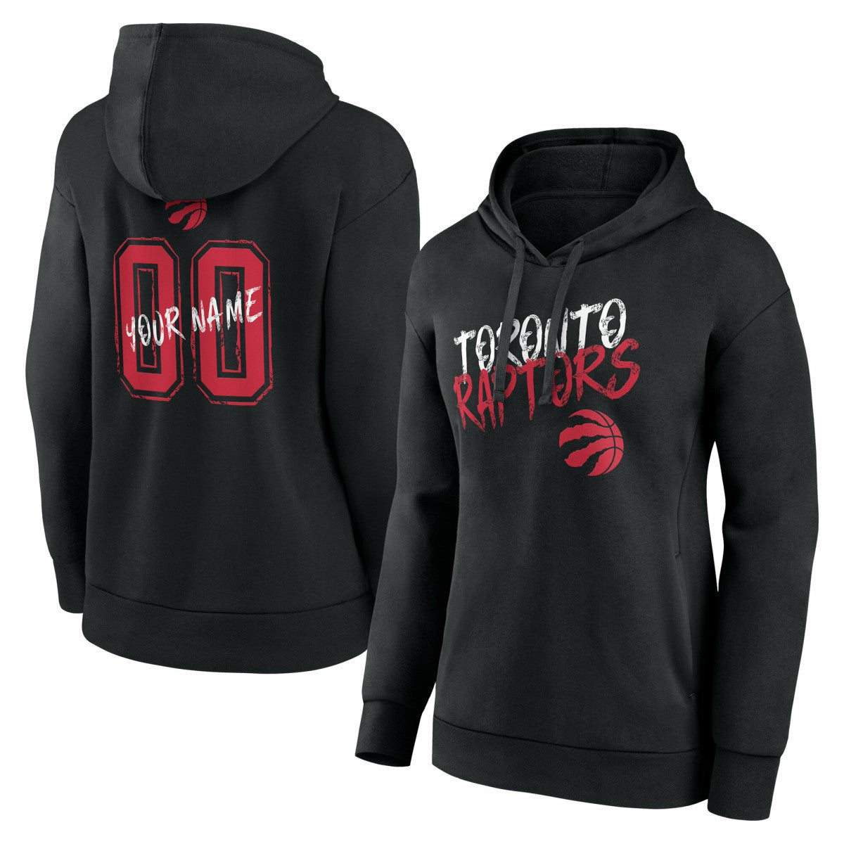 NBA Toronto Raptors Women's Hustle Custom Pullover Hoodie