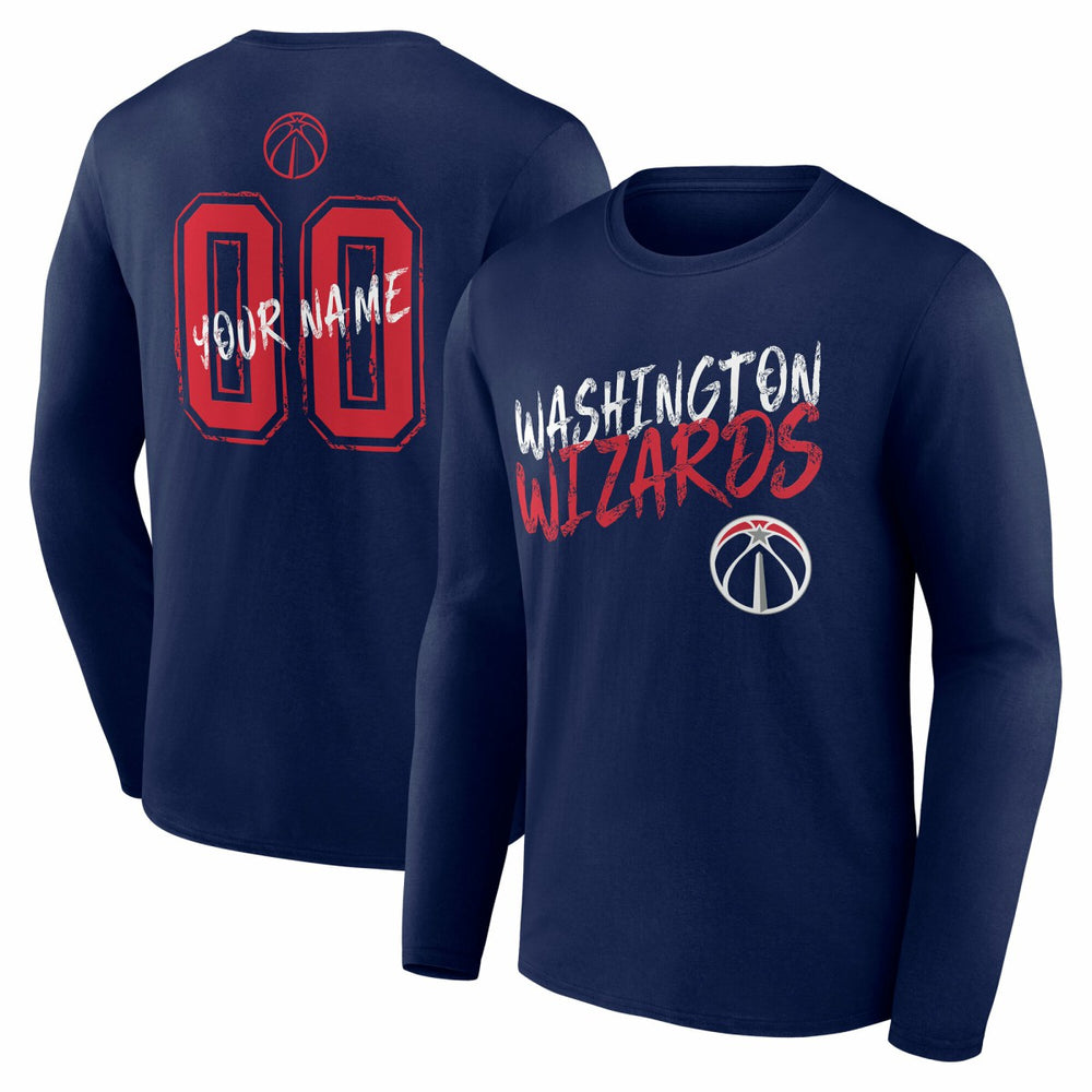 NBA Washington Wizards Hustle Custom Long Sleeve T-Shirt