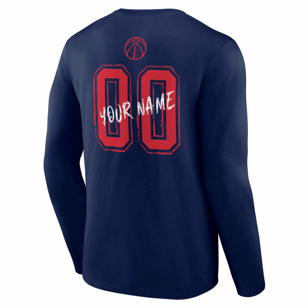 NBA Washington Wizards Hustle Custom Long Sleeve T-Shirt