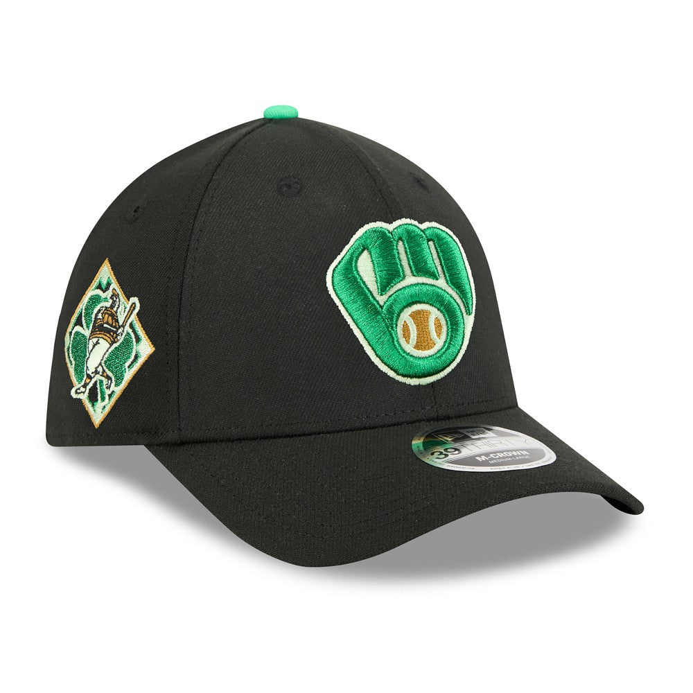 MLB Milwaukee Brewers New Era 2026 St. Patrick's Day 39THIRTY Flex Hat