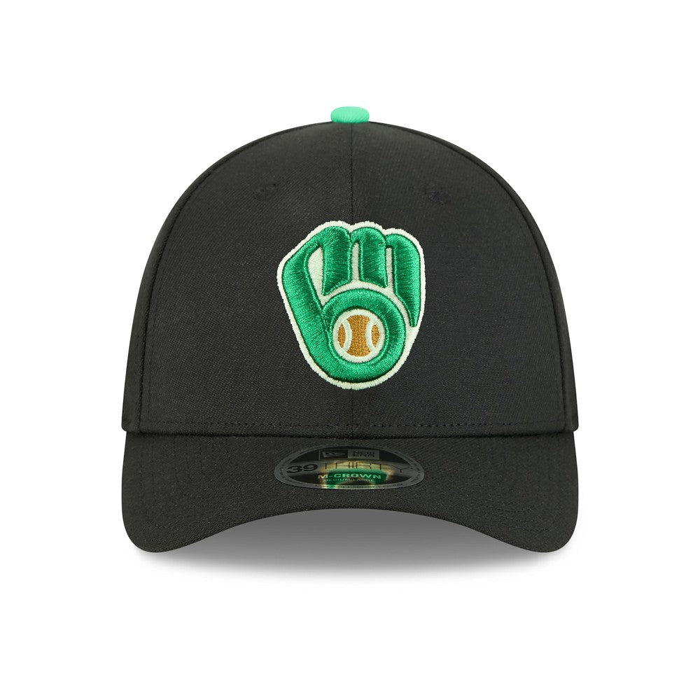 MLB Milwaukee Brewers New Era 2026 St. Patrick's Day 39THIRTY Flex Hat