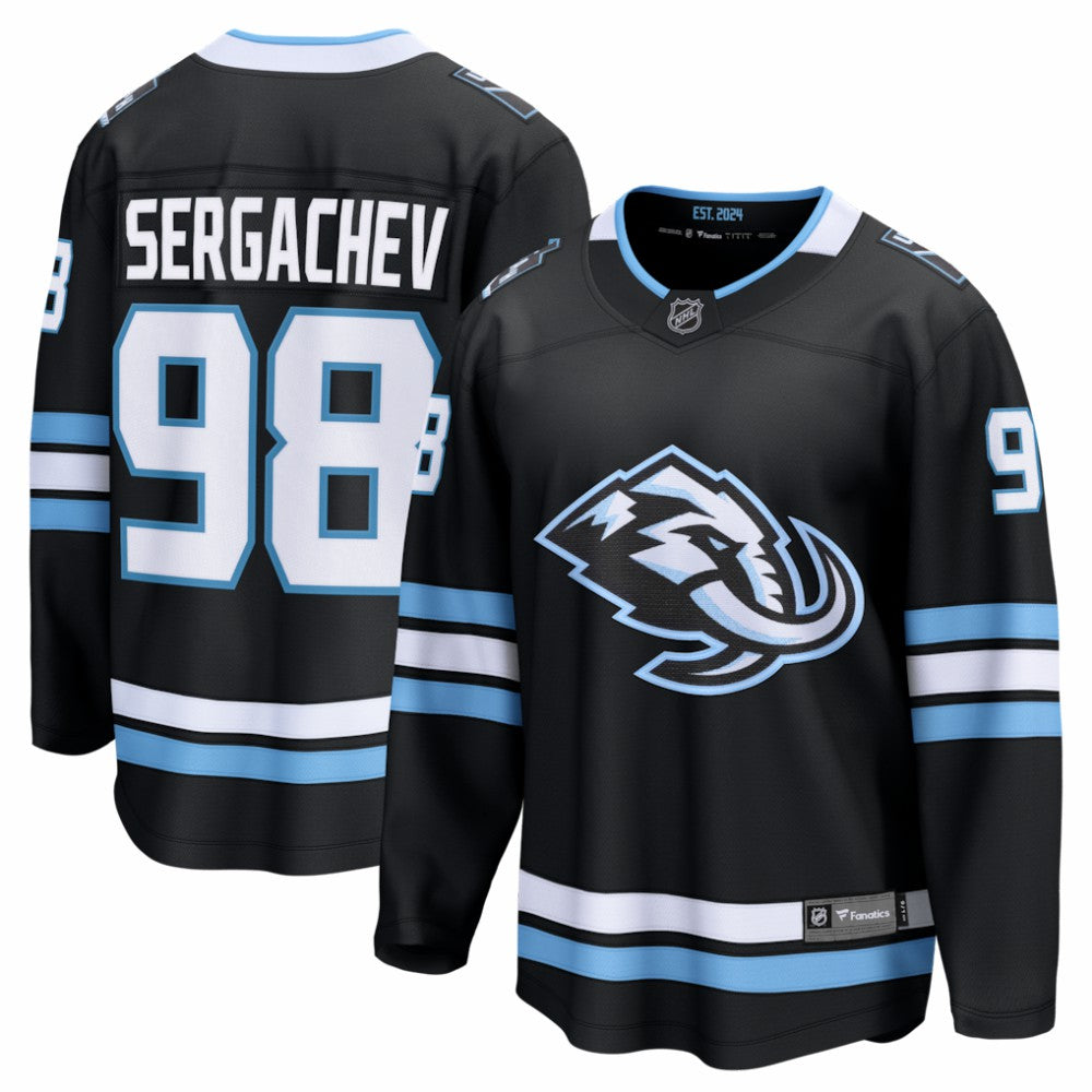 NHL Black Mikhail Sergachev Utah Mammoth Fanatics Home Breakaway Player Jersey