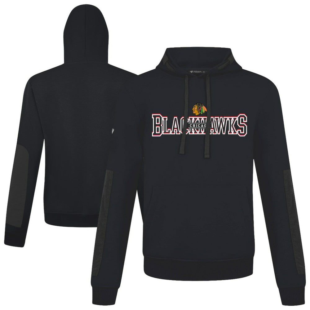 NHL Black Chicago Blackhawks Levelwear Bombay Journey Pullover Hoodie