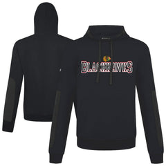 NHL Black Chicago Blackhawks Levelwear Bombay Journey Pullover Hoodie