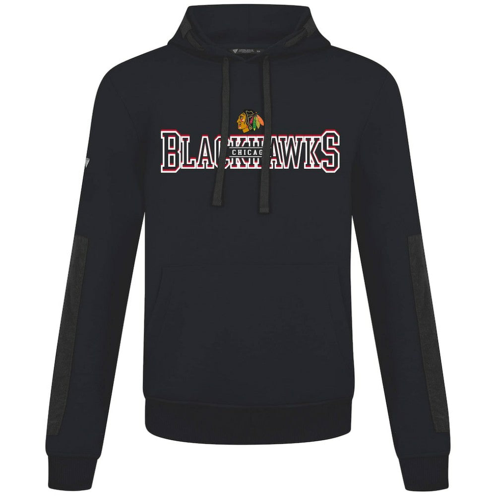 NHL Black Chicago Blackhawks Levelwear Bombay Journey Pullover Hoodie