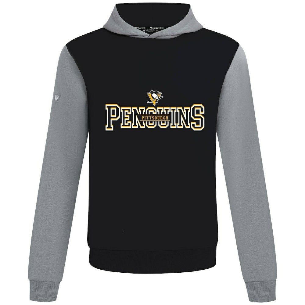 NHL Black/Gray Pittsburgh Penguins Levelwear Ultimate Journey Pullover Hoodie