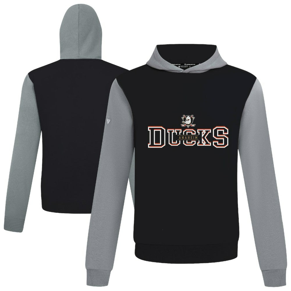 NHL Black/Gray Anaheim Ducks Levelwear Ultimate Journey Pullover Hoodie
