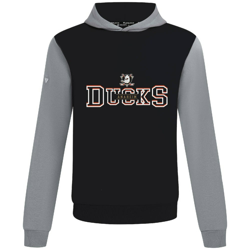 NHL Black/Gray Anaheim Ducks Levelwear Ultimate Journey Pullover Hoodie
