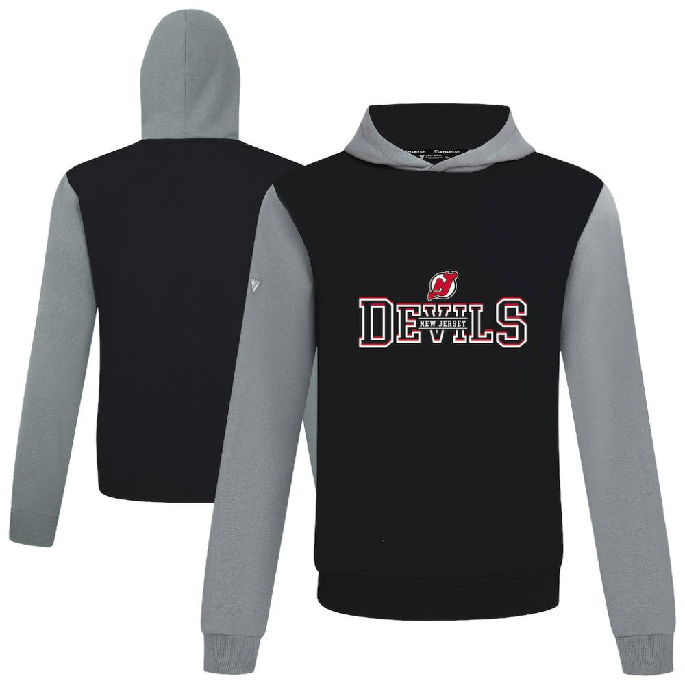 NHL Black/Gray New Jersey Devils Levelwear Ultimate Journey Pullover Hoodie