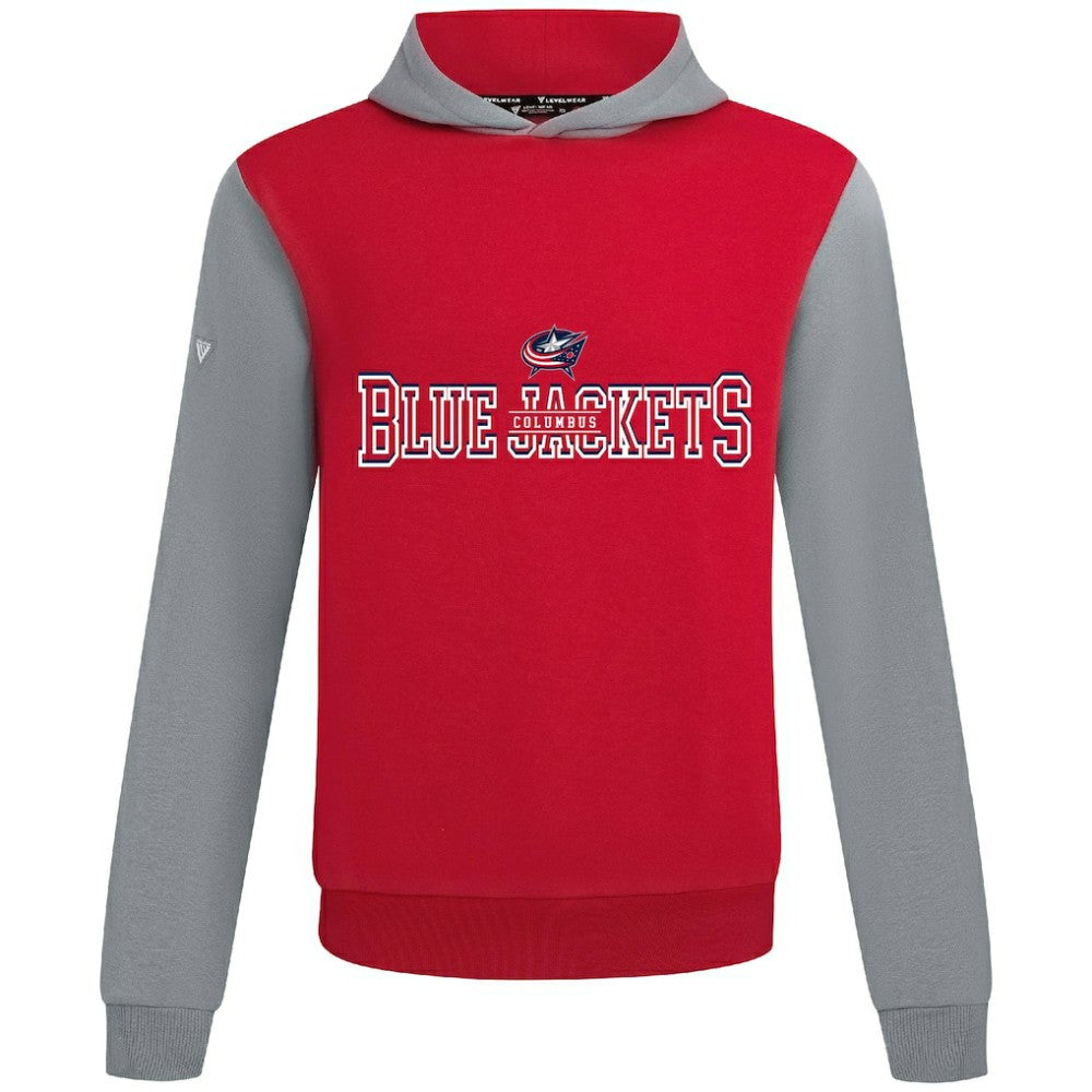 NHL Red/Gray Columbus Blue Jackets Levelwear Ultimate Journey Pullover Hoodie