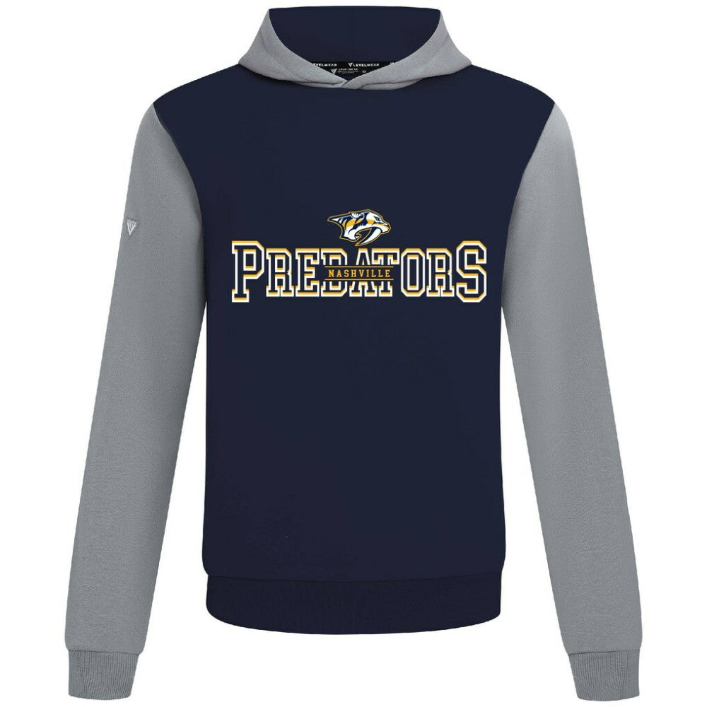 NHL Navy/Gray Nashville Predators Levelwear Ultimate Journey Pullover Hoodie