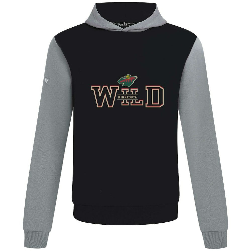 NHL Black/Gray Minnesota Wild Levelwear Ultimate Journey Pullover Hoodie
