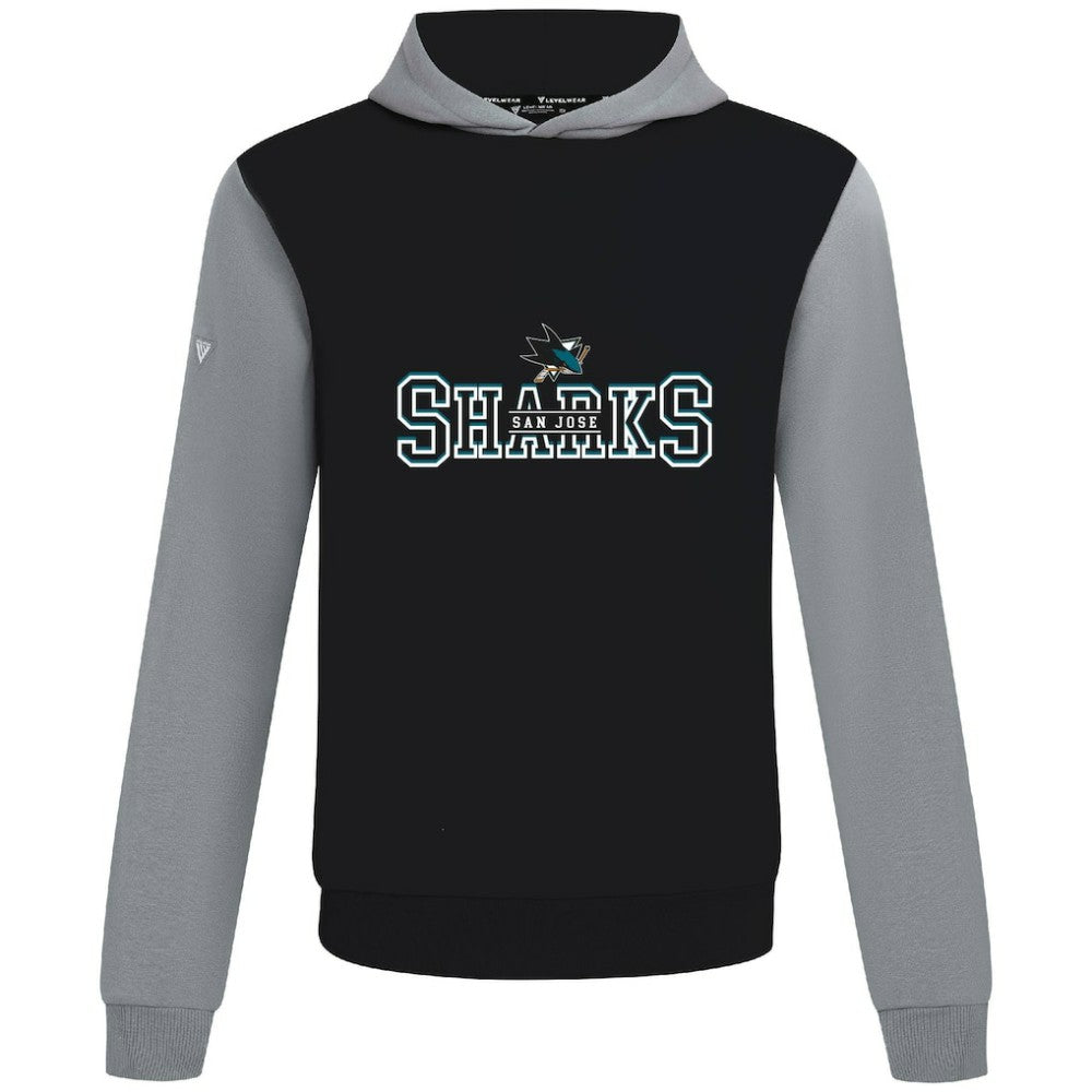 NHL Black/Gray San Jose Sharks Levelwear Ultimate Journey Pullover Hoodie