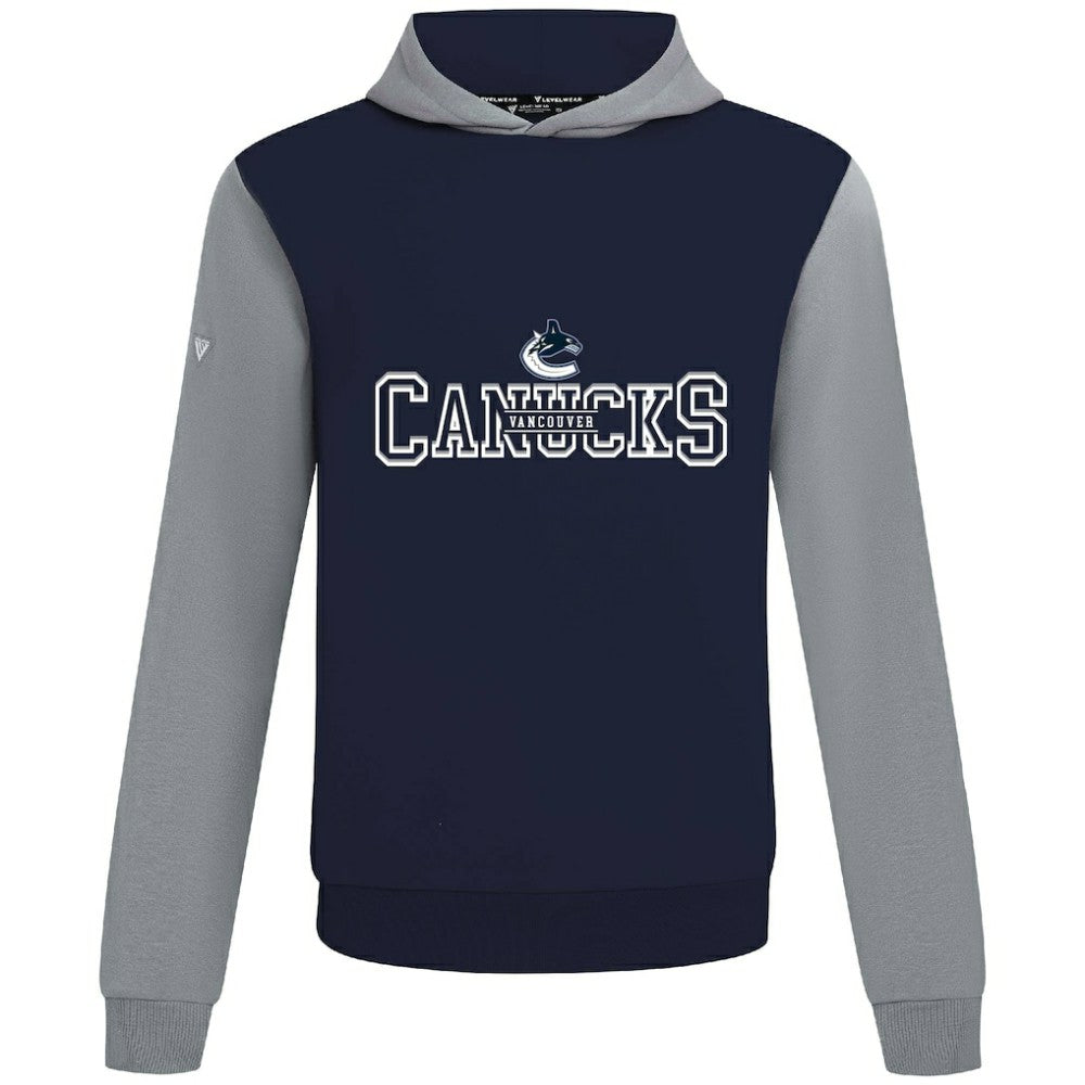 NHL Navy/Gray Vancouver Canucks Levelwear Ultimate Journey Pullover Hoodie