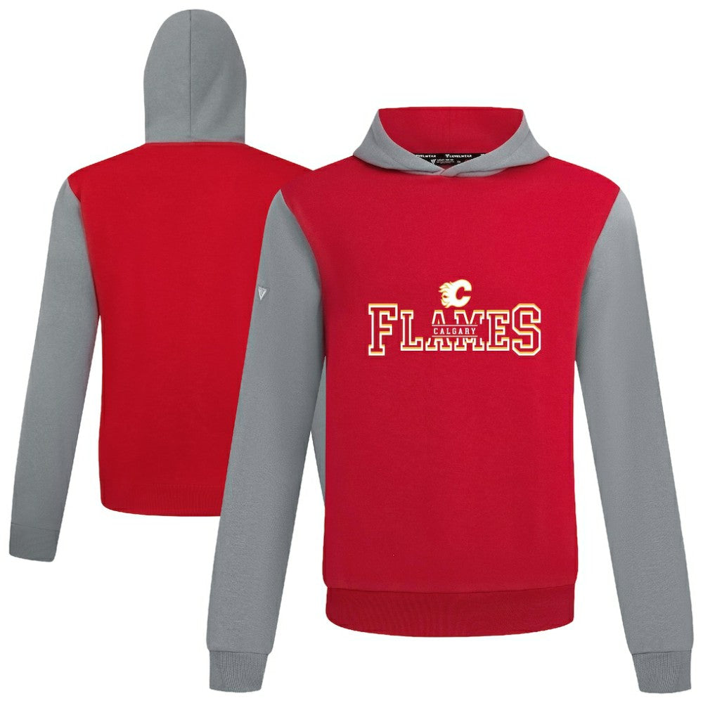 NHL Red/Gray Calgary Flames Levelwear Ultimate Journey Pullover Hoodie