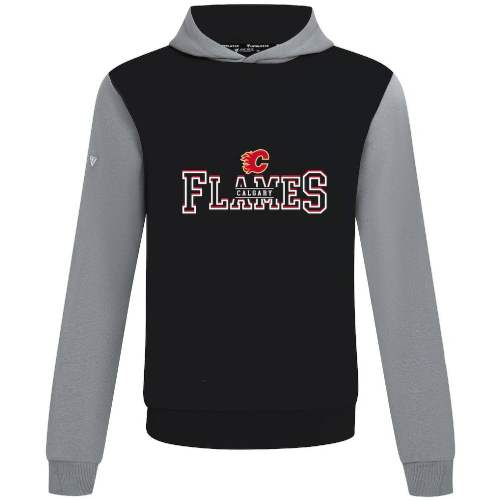NHL Black/Gray Calgary Flames Levelwear Ultimate Journey Pullover Hoodie