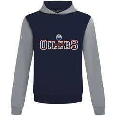 NHL Navy/Gray Edmonton Oilers Levelwear Ultimate Journey Pullover Hoodie