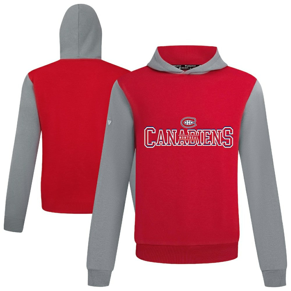 NHL Red/Gray Montreal Canadiens Levelwear Ultimate Journey Pullover Hoodie