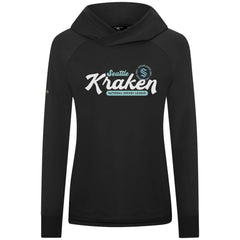 NHL Black Seattle Kraken Levelwear Women's Slender Monument Raglan Pullover Hoodie