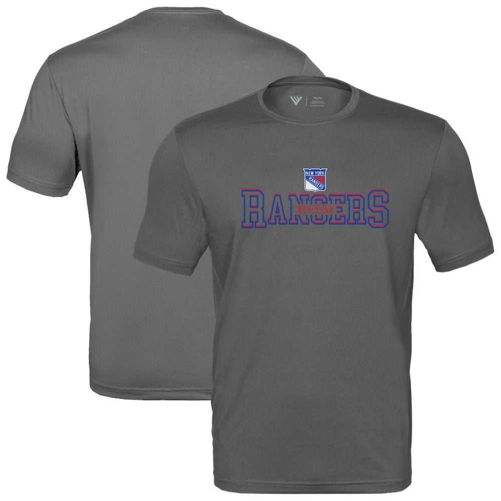 NHL Charcoal New York Rangers Levelwear Anthem Journey Performance T-Shirt