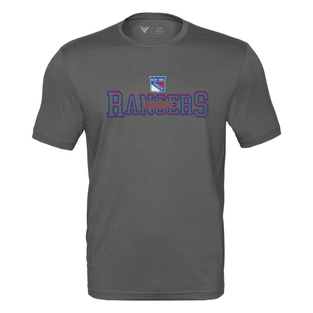 NHL Charcoal New York Rangers Levelwear Anthem Journey Performance T-Shirt