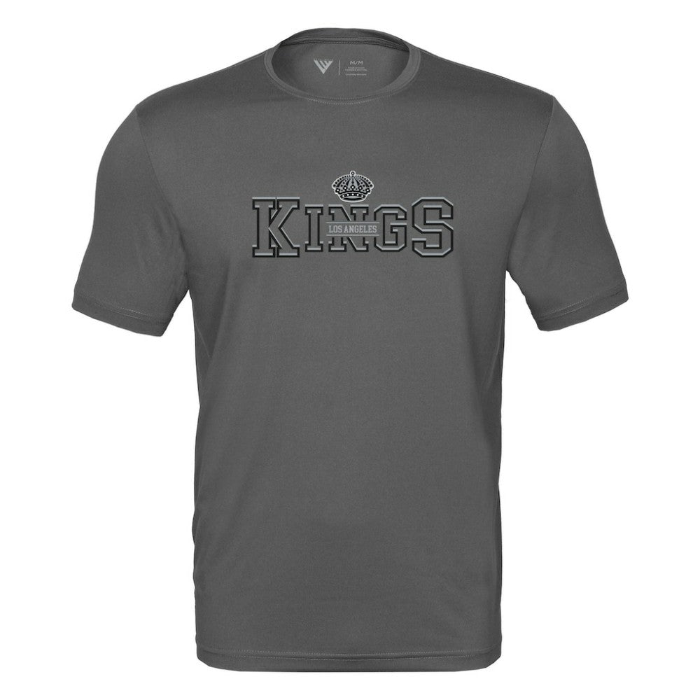 NHL Charcoal Los Angeles Kings Levelwear Anthem Journey Performance T-Shirt