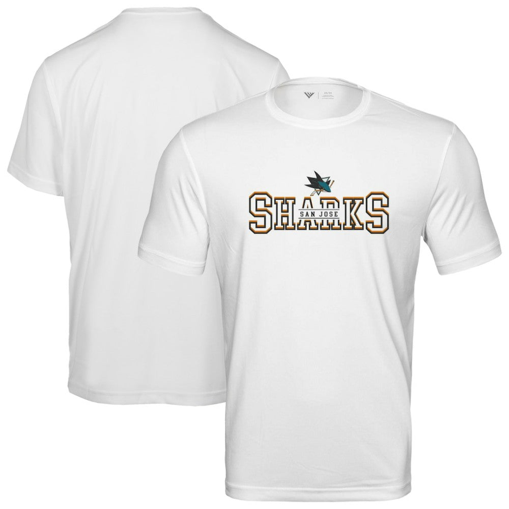 NHL White San Jose Sharks Levelwear Anthem Journey Performance T-Shirt