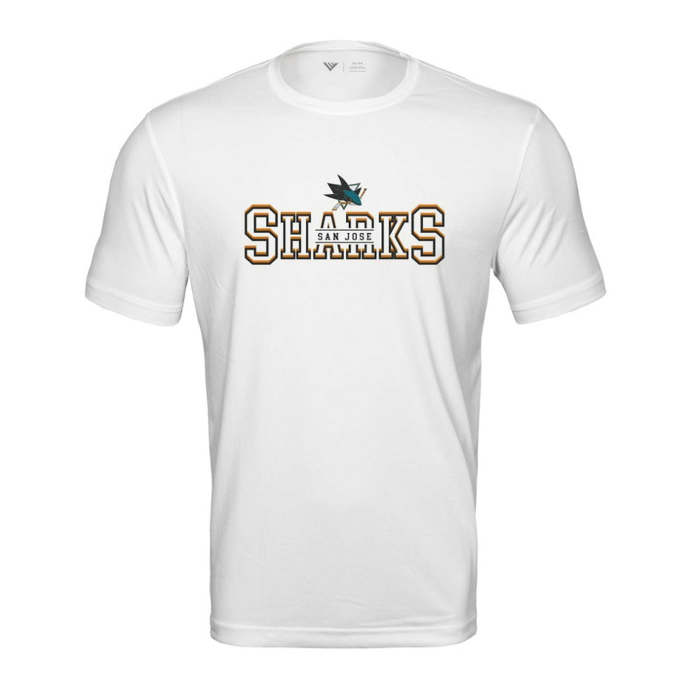 NHL White San Jose Sharks Levelwear Anthem Journey Performance T-Shirt