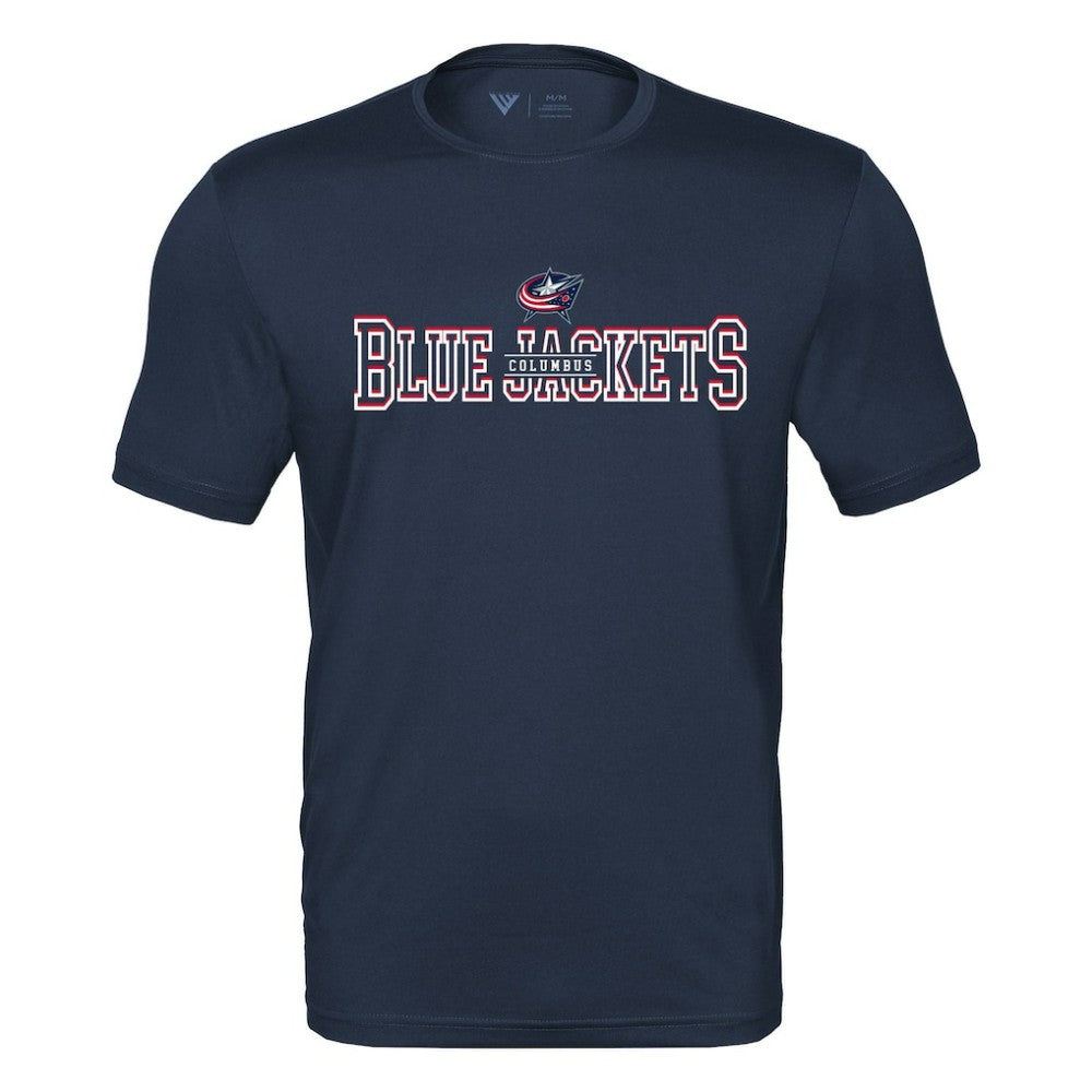 NHL Navy Columbus Blue Jackets Levelwear Anthem Journey Performance T-Shirt