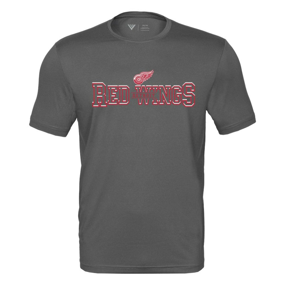 NHL Charcoal Detroit Red Wings Levelwear Anthem Journey Performance T-Shirt