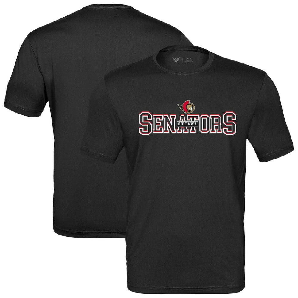NHL Black Ottawa Senators Levelwear Anthem Journey Performance T-Shirt