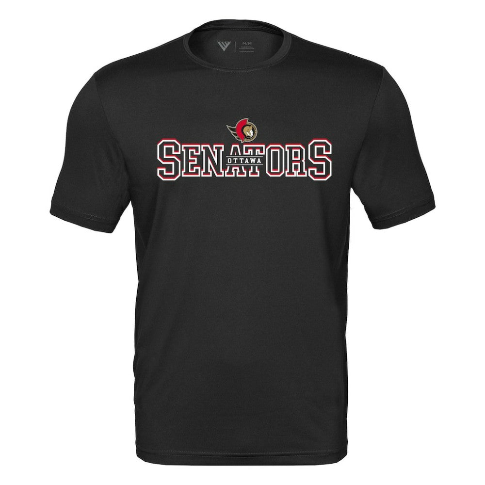 NHL Black Ottawa Senators Levelwear Anthem Journey Performance T-Shirt
