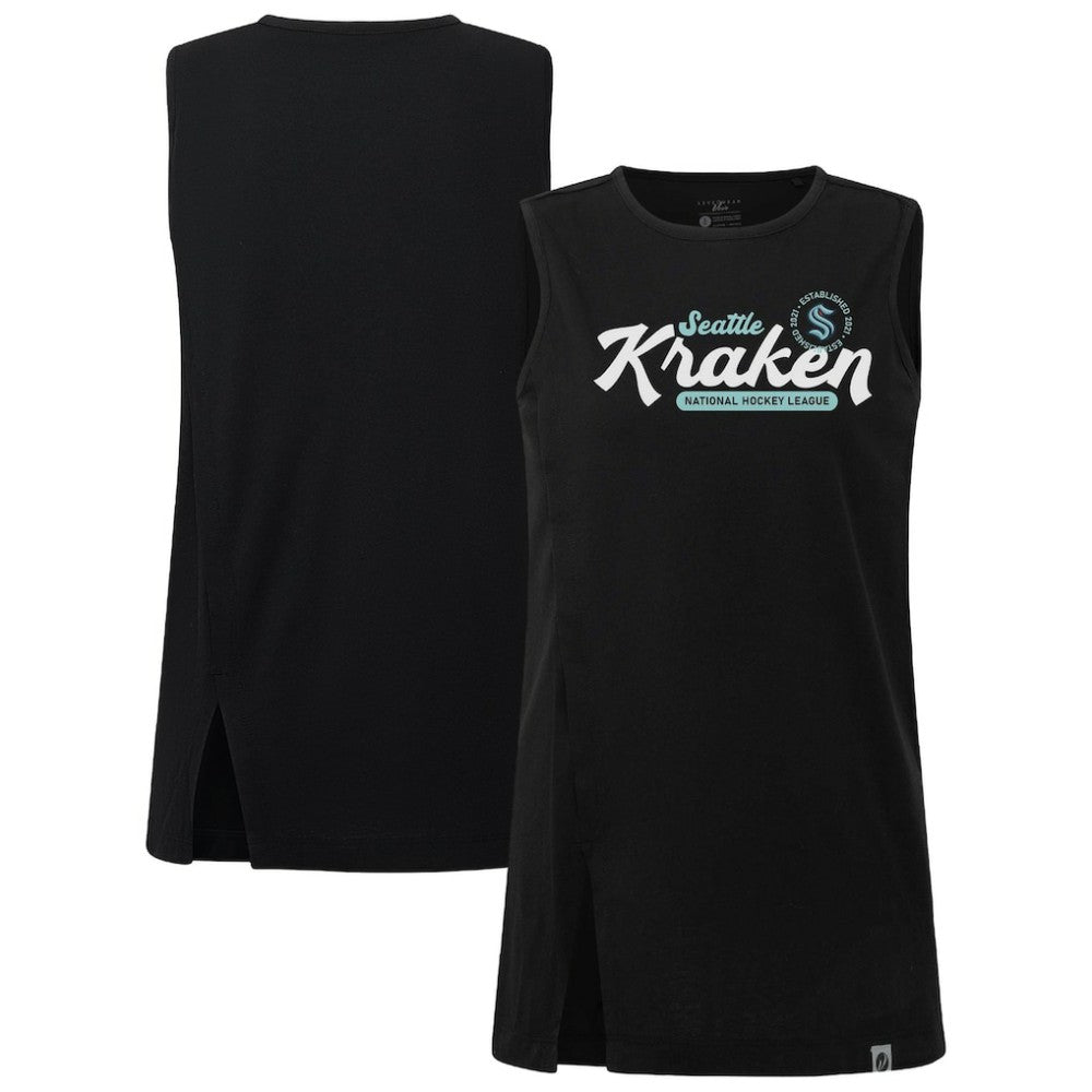 NHL Black Seattle Kraken Levelwear Women's Influx Monument Tank Top