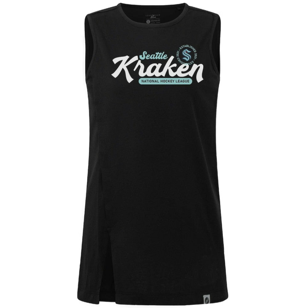 NHL Black Seattle Kraken Levelwear Women's Influx Monument Tank Top
