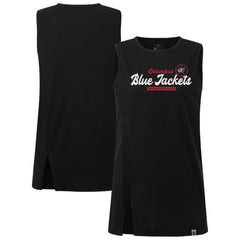 NHL Black Columbus Blue Jackets Levelwear Women's Influx Monument Tank Top