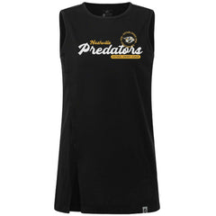NHL Black Nashville Predators Levelwear Women's Influx Monument Tank Top