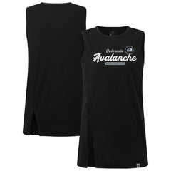 NHL Black Colorado Avalanche Levelwear Women's Influx Monument Tank Top