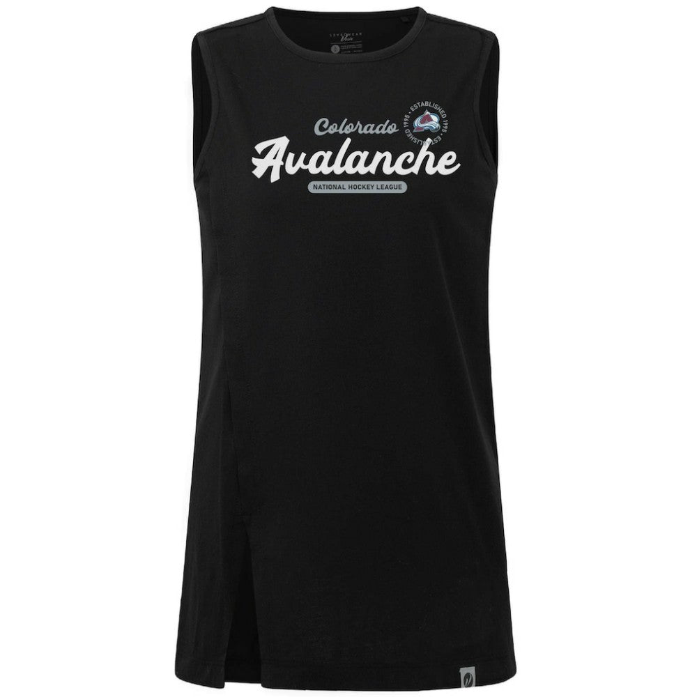 NHL Black Colorado Avalanche Levelwear Women's Influx Monument Tank Top